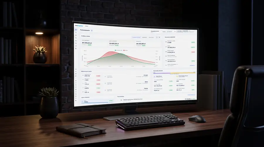 Gotowe dashboardy e-commerce na monitorze